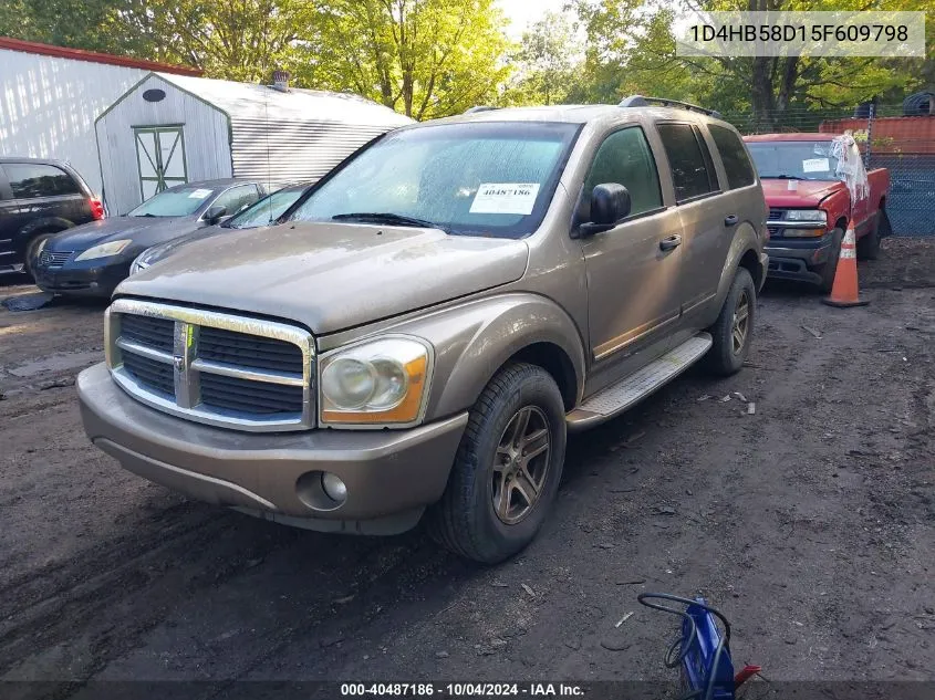 2005 Dodge Durango Limited VIN: 1D4HB58D15F609798 Lot: 40487186