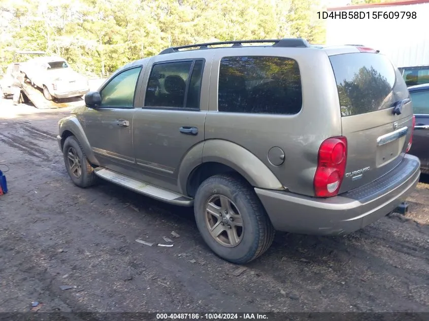 2005 Dodge Durango Limited VIN: 1D4HB58D15F609798 Lot: 40487186