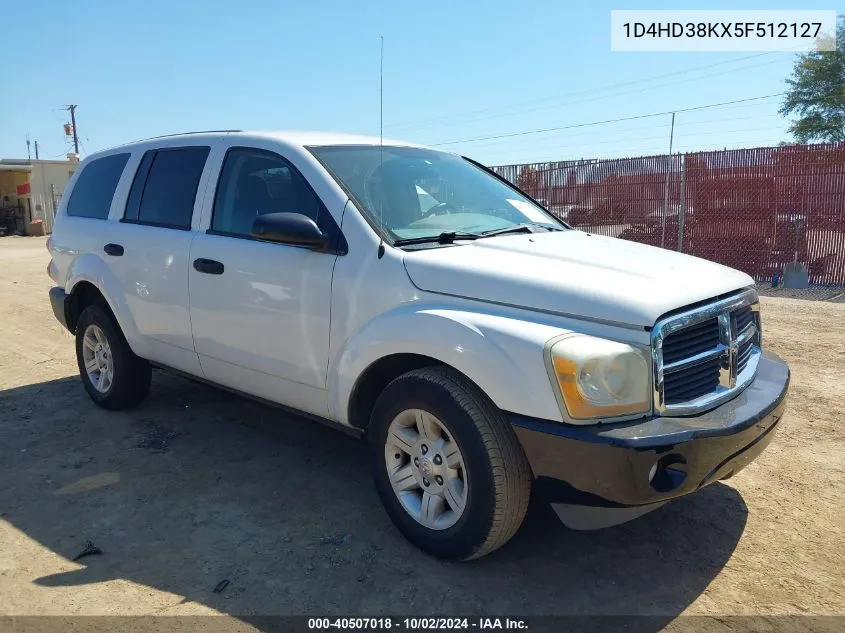 1D4HD38KX5F512127 2005 Dodge Durango St