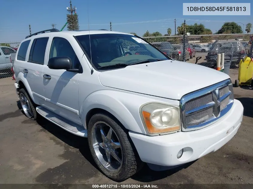 2005 Dodge Durango Limited VIN: 1D8HD58D45F581813 Lot: 40512715