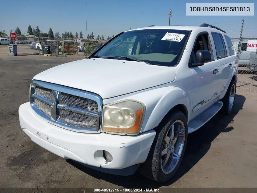 2005 Dodge Durango Limited VIN: 1D8HD58D45F581813 Lot: 40512715