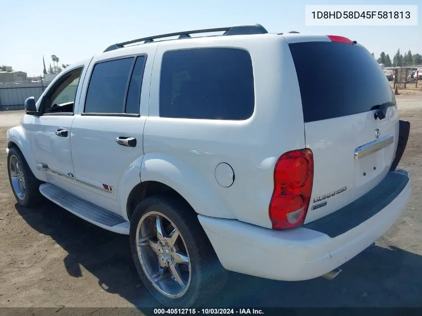 2005 Dodge Durango Limited VIN: 1D8HD58D45F581813 Lot: 40512715