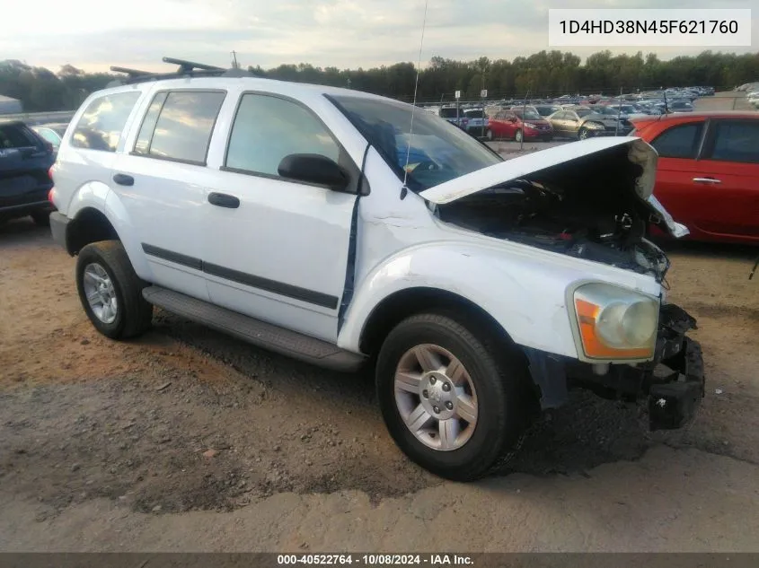 2005 Dodge Durango St VIN: 1D4HD38N45F621760 Lot: 40522764