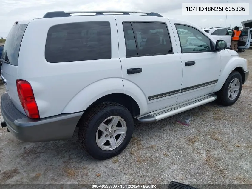 2005 Dodge Durango Slt VIN: 1D4HD48N25F605336 Lot: 40555909