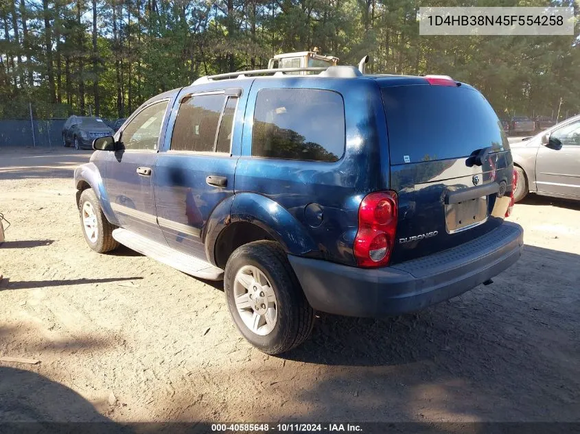 2005 Dodge Durango St VIN: 1D4HB38N45F554258 Lot: 40585648