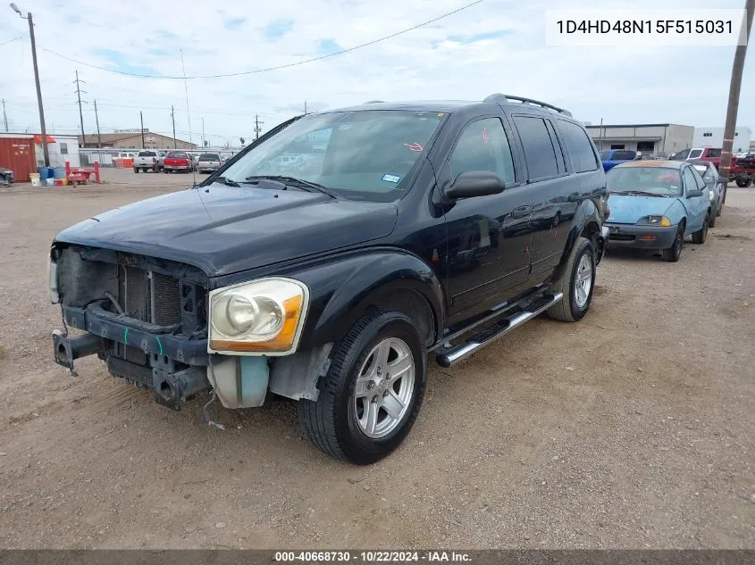 2005 Dodge Durango Slt VIN: 1D4HD48N15F515031 Lot: 40668730