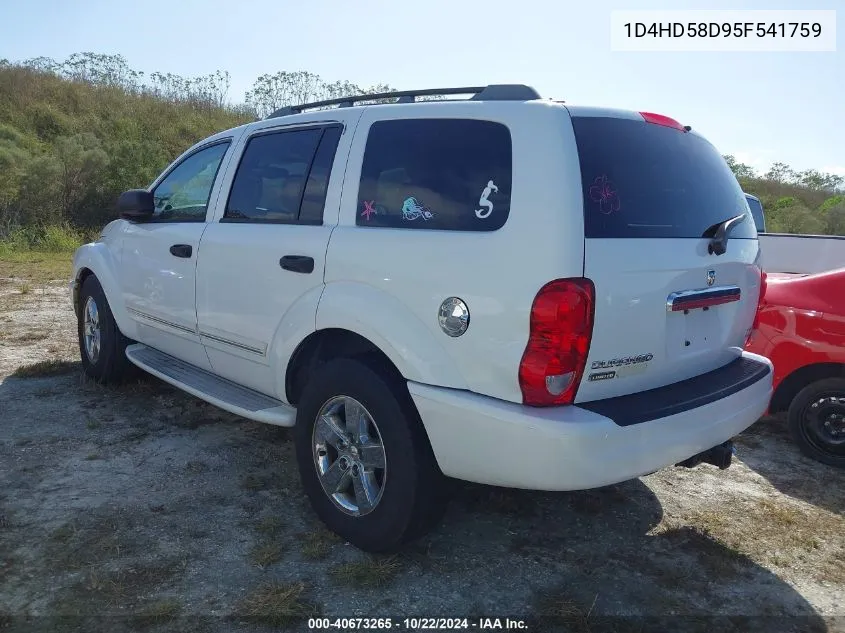 1D4HD58D95F541759 2005 Dodge Durango Limited