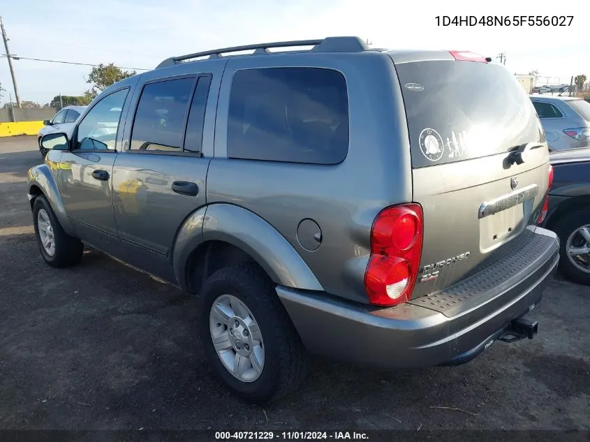 2005 Dodge Durango Slt VIN: 1D4HD48N65F556027 Lot: 40721229