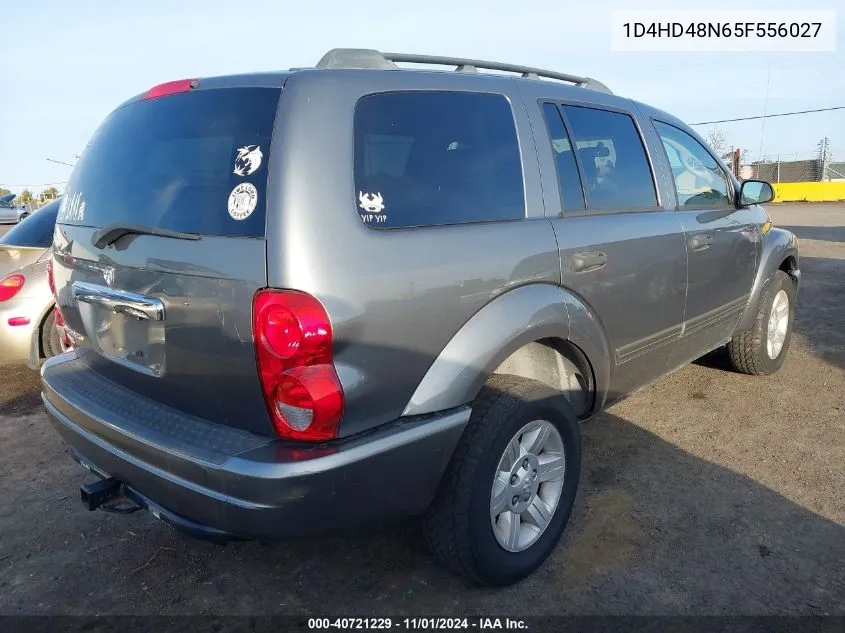 2005 Dodge Durango Slt VIN: 1D4HD48N65F556027 Lot: 40721229