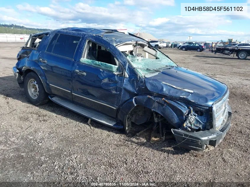 2005 Dodge Durango Limited VIN: 1D4HB58D45F561102 Lot: 40790835