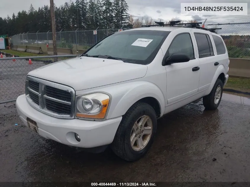 1D4HB48N25F535424 2005 Dodge Durango Slt