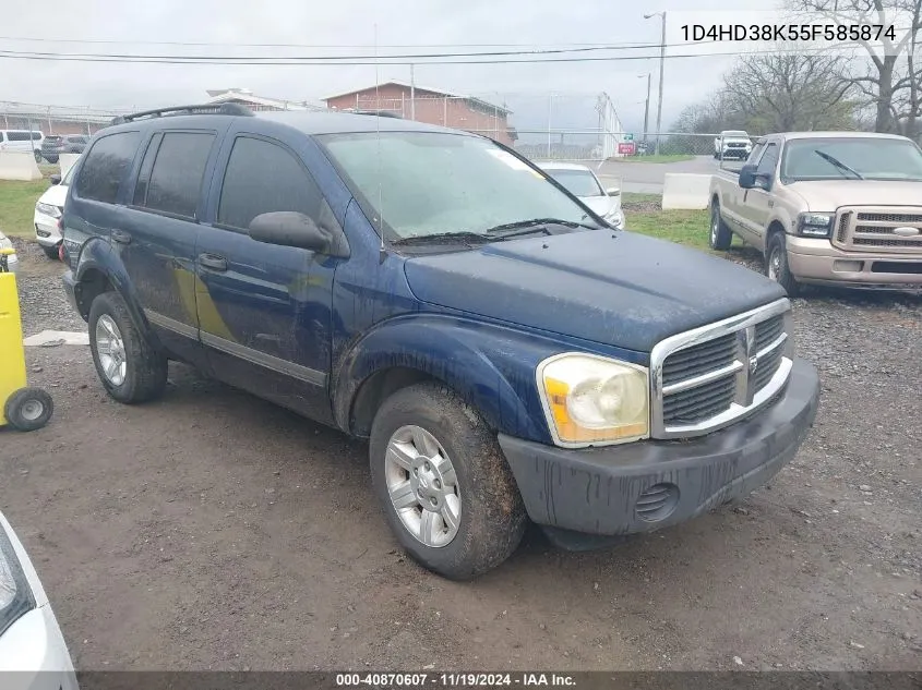 2005 Dodge Durango St VIN: 1D4HD38K55F585874 Lot: 40870607