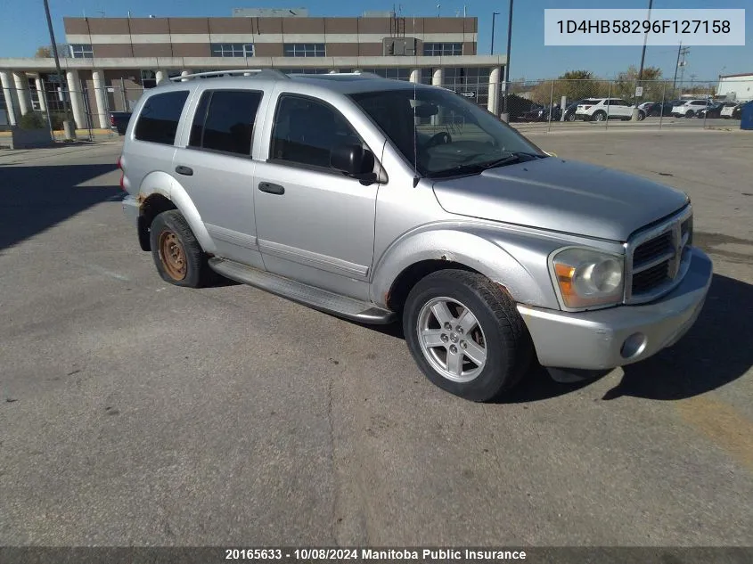 2006 Dodge Durango Limited VIN: 1D4HB58296F127158 Lot: 20165633