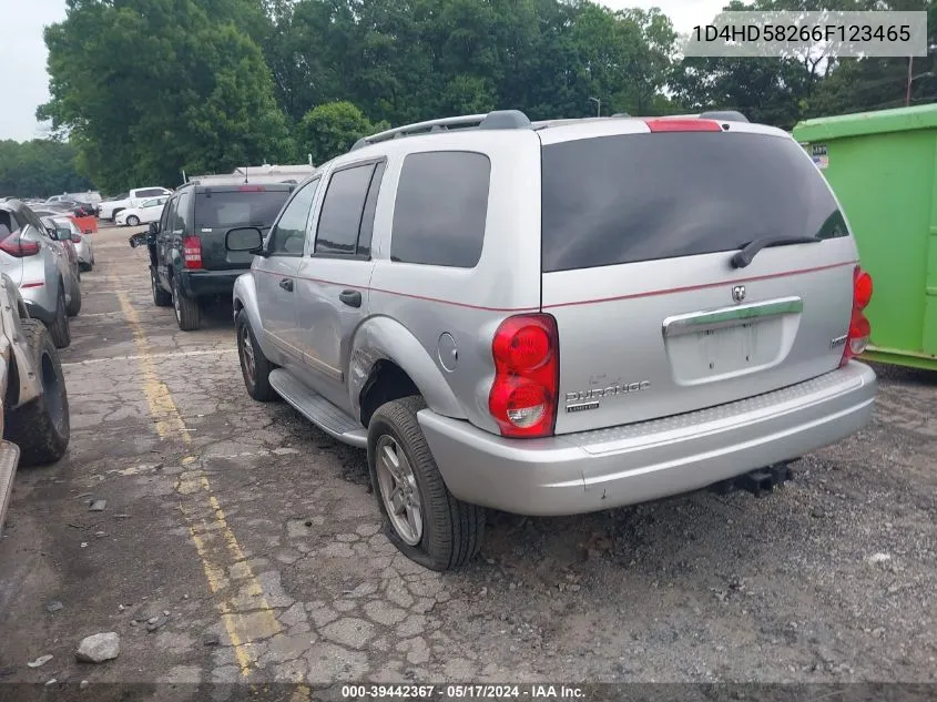 2006 Dodge Durango Limited VIN: 1D4HD58266F123465 Lot: 39442367