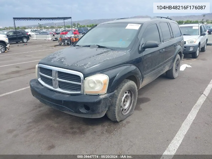 2006 Dodge Durango Slt VIN: 1D4HB48216F176087 Lot: 39447774