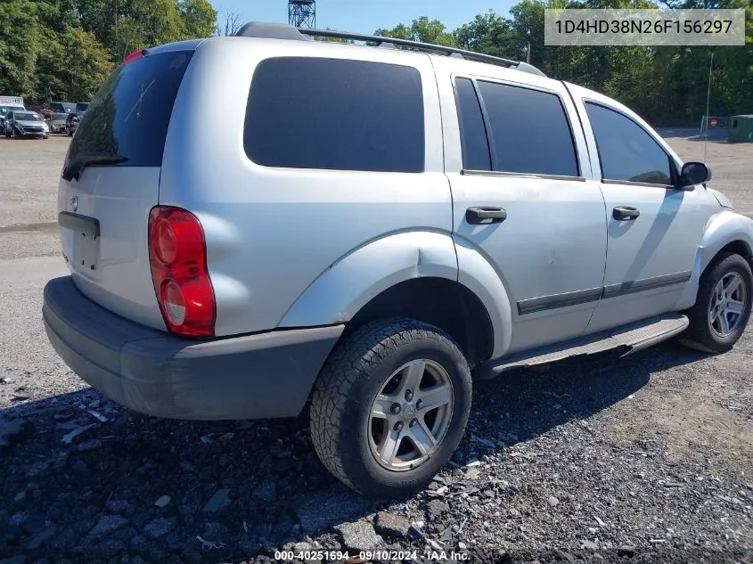 2006 Dodge Durango Sxt VIN: 1D4HD38N26F156297 Lot: 40251694