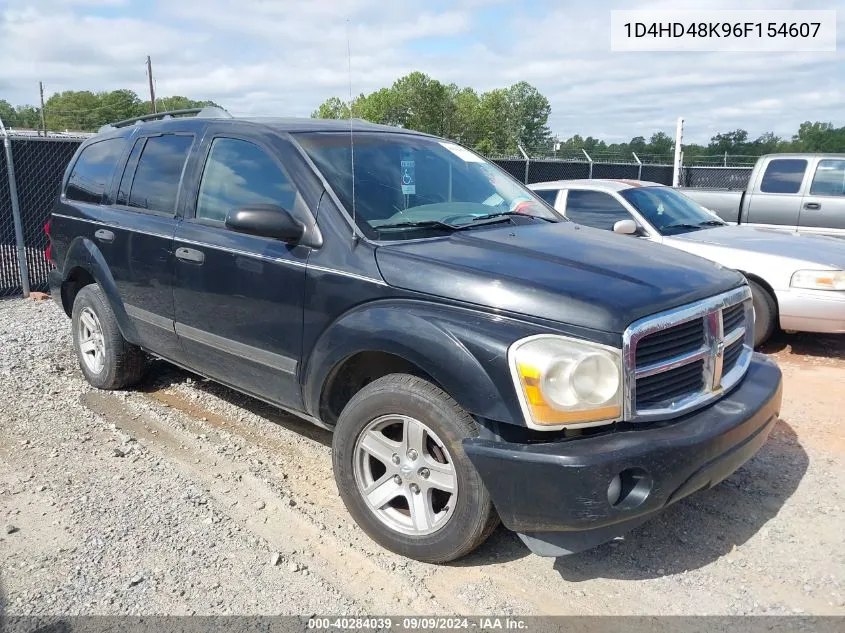 2006 Dodge Durango Slt VIN: 1D4HD48K96F154607 Lot: 40284039