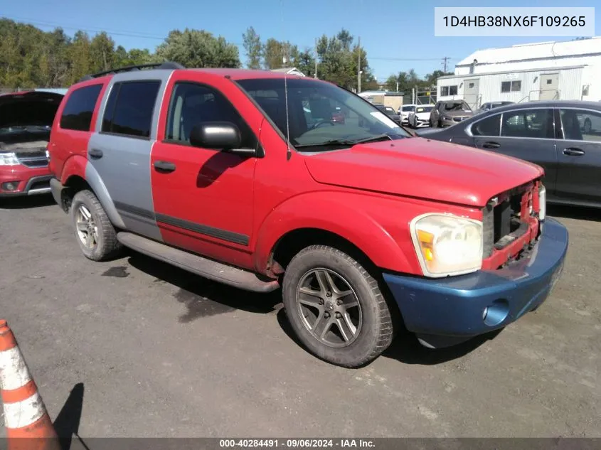 2006 Dodge Durango Sxt VIN: 1D4HB38NX6F109265 Lot: 40284491