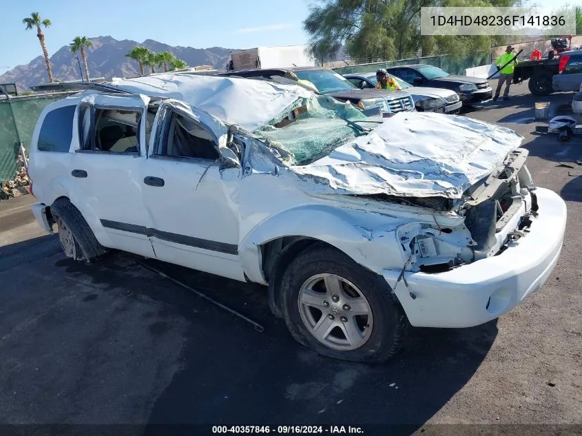 2006 Dodge Durango Slt VIN: 1D4HD48236F141836 Lot: 40357846