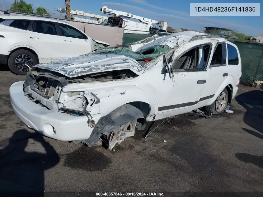 2006 Dodge Durango Slt VIN: 1D4HD48236F141836 Lot: 40357846