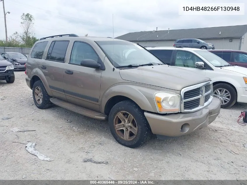 2006 Dodge Durango Slt VIN: 1D4HB48266F130948 Lot: 40365446