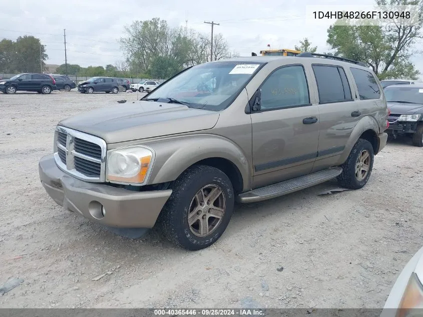 2006 Dodge Durango Slt VIN: 1D4HB48266F130948 Lot: 40365446