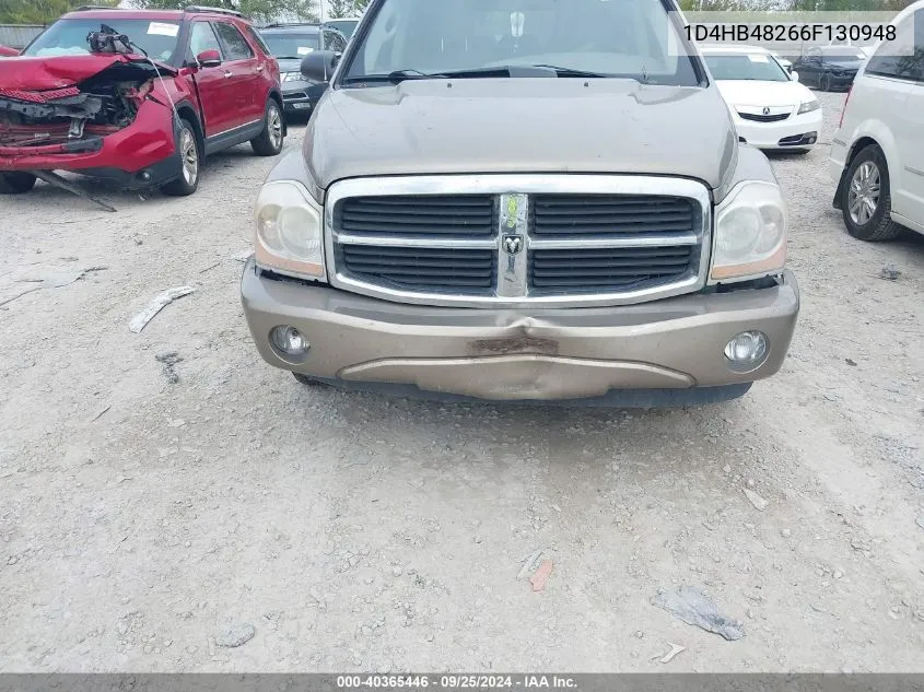 2006 Dodge Durango Slt VIN: 1D4HB48266F130948 Lot: 40365446