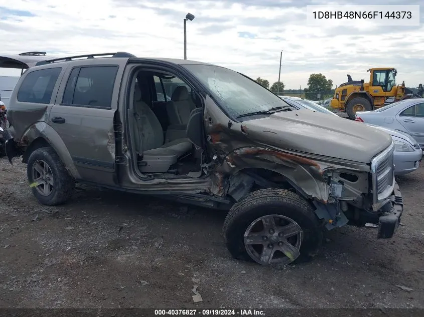 2006 Dodge Durango Slt VIN: 1D8HB48N66F144373 Lot: 40376827