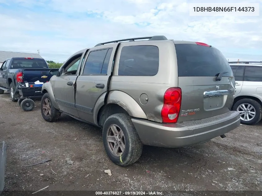 2006 Dodge Durango Slt VIN: 1D8HB48N66F144373 Lot: 40376827