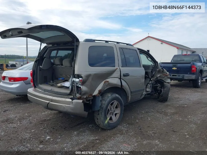 2006 Dodge Durango Slt VIN: 1D8HB48N66F144373 Lot: 40376827