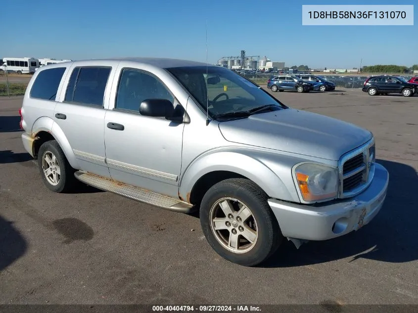 2006 Dodge Durango Limited VIN: 1D8HB58N36F131070 Lot: 40404794