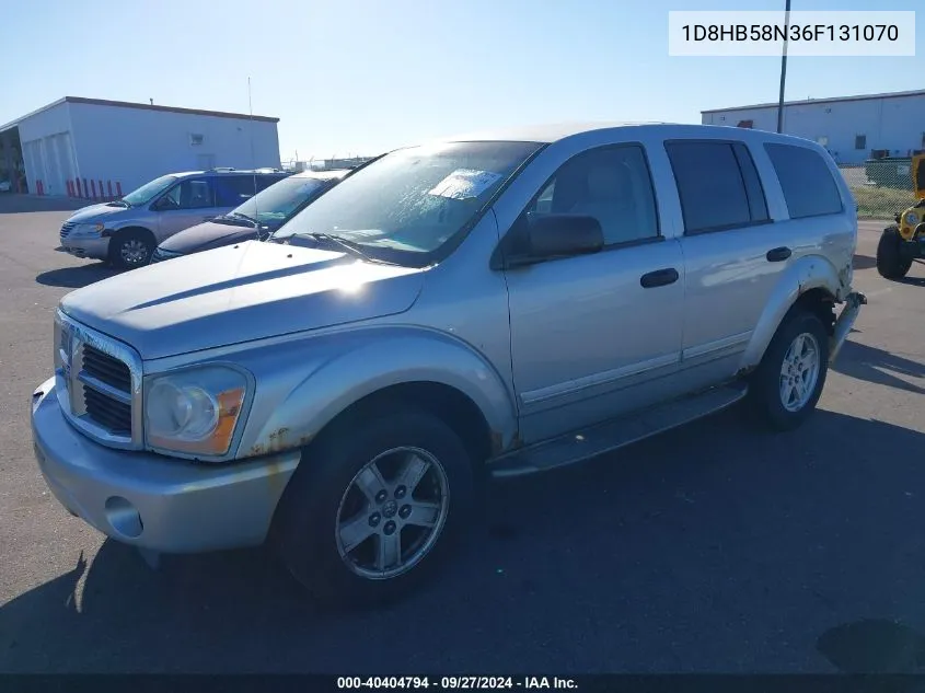 2006 Dodge Durango Limited VIN: 1D8HB58N36F131070 Lot: 40404794