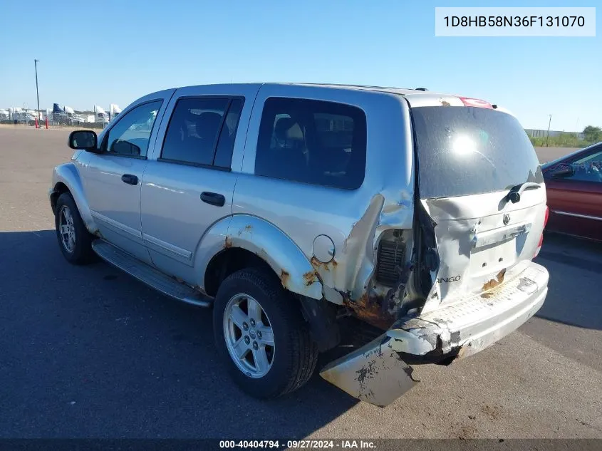 2006 Dodge Durango Limited VIN: 1D8HB58N36F131070 Lot: 40404794