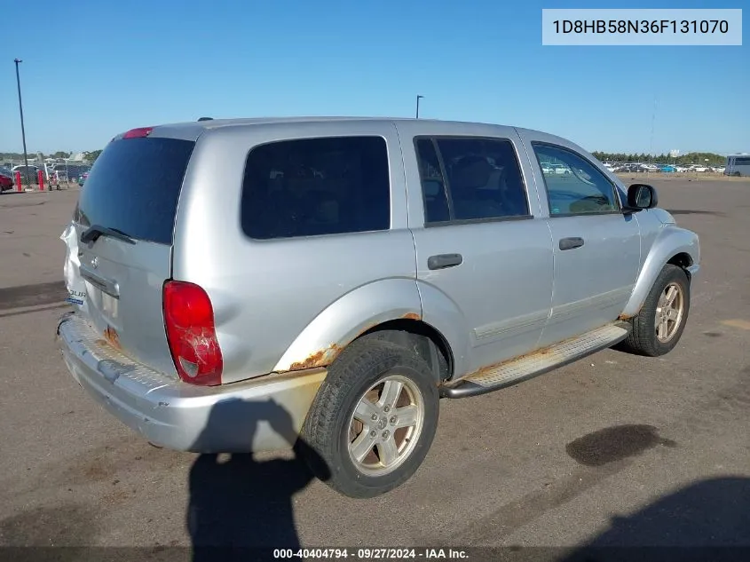 2006 Dodge Durango Limited VIN: 1D8HB58N36F131070 Lot: 40404794