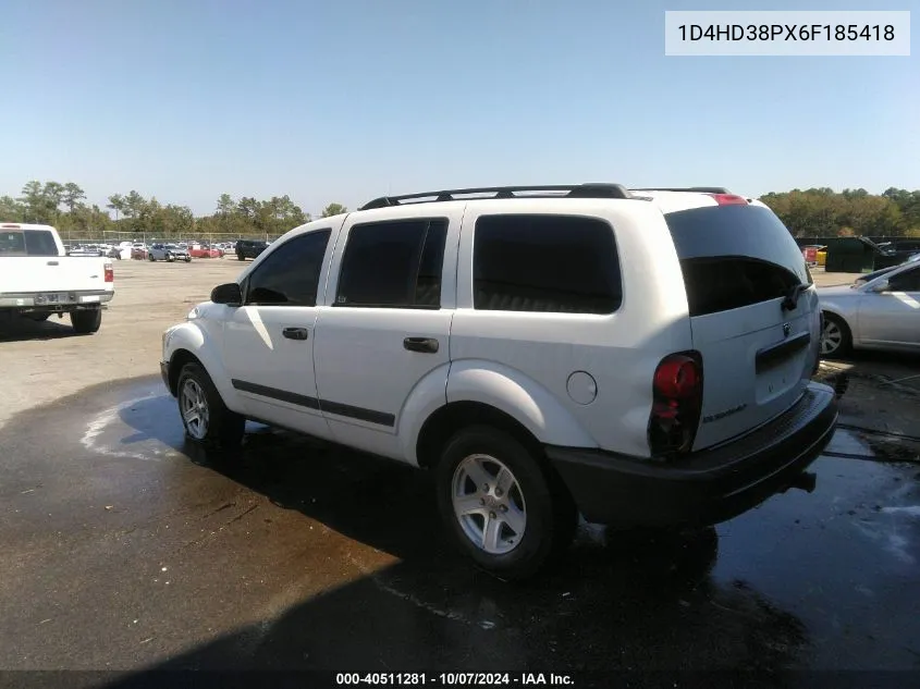 1D4HD38PX6F185418 2006 Dodge Durango Sxt