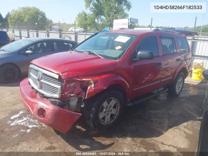 2006 Dodge Durango Limited VIN: 1D4HD58266F182533 Lot: 40525451