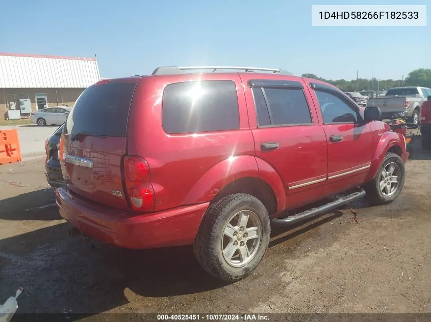 2006 Dodge Durango Limited VIN: 1D4HD58266F182533 Lot: 40525451