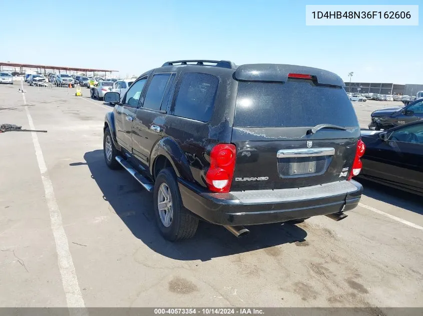 2006 Dodge Durango Slt VIN: 1D4HB48N36F162606 Lot: 40573354