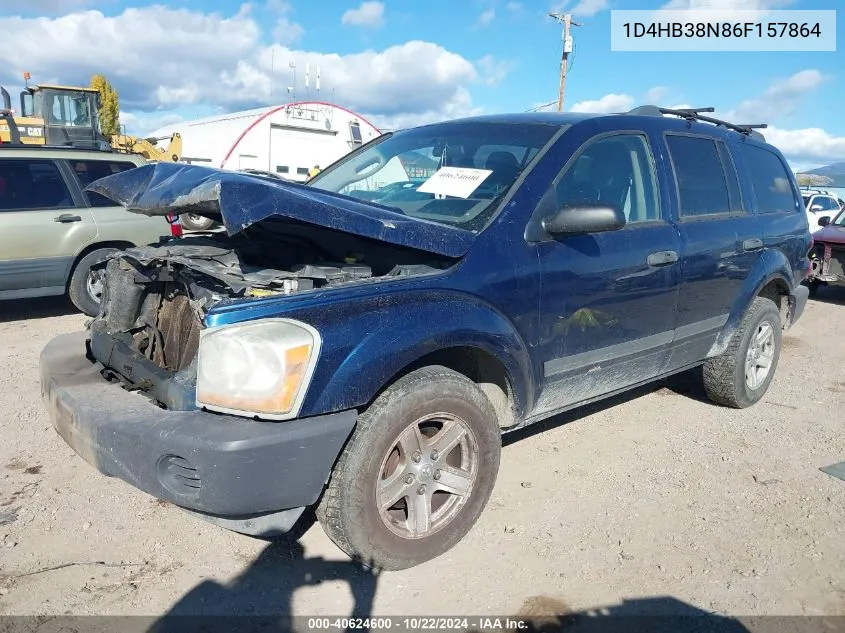 2006 Dodge Durango Sxt VIN: 1D4HB38N86F157864 Lot: 40624600