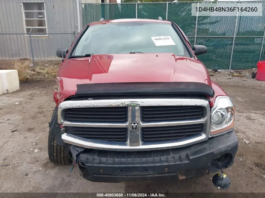 2006 Dodge Durango Slt VIN: 1D4HB48N36F164260 Lot: 40803650