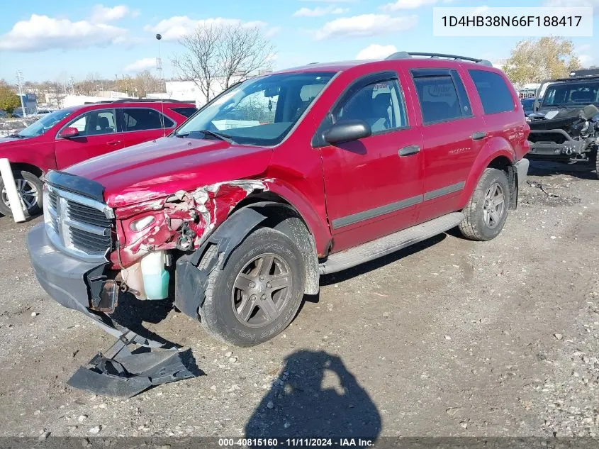 1D4HB38N66F188417 2006 Dodge Durango Sxt