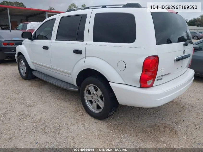 2006 Dodge Durango Limited VIN: 1D4HD58296F189590 Lot: 40864949