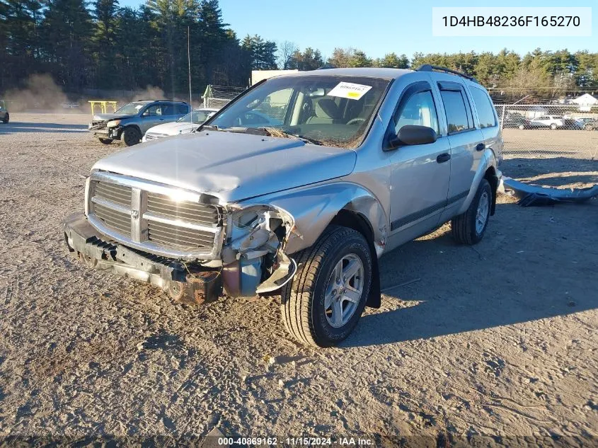 2006 Dodge Durango Slt VIN: 1D4HB48236F165270 Lot: 40869162