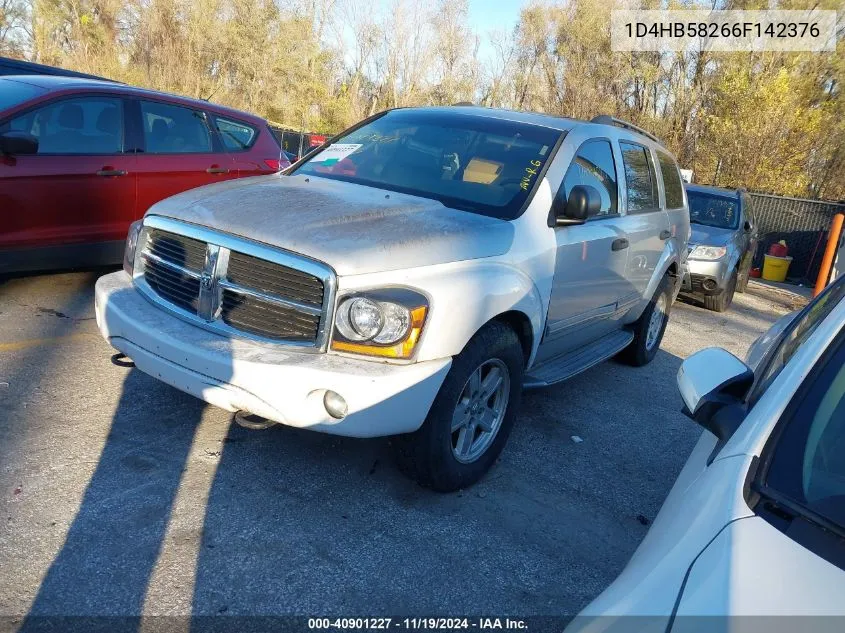 2006 Dodge Durango Limited VIN: 1D4HB58266F142376 Lot: 40901227