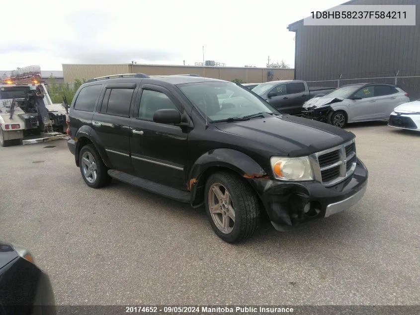 2007 Dodge Durango Limited VIN: 1D8HB58237F584211 Lot: 20174652