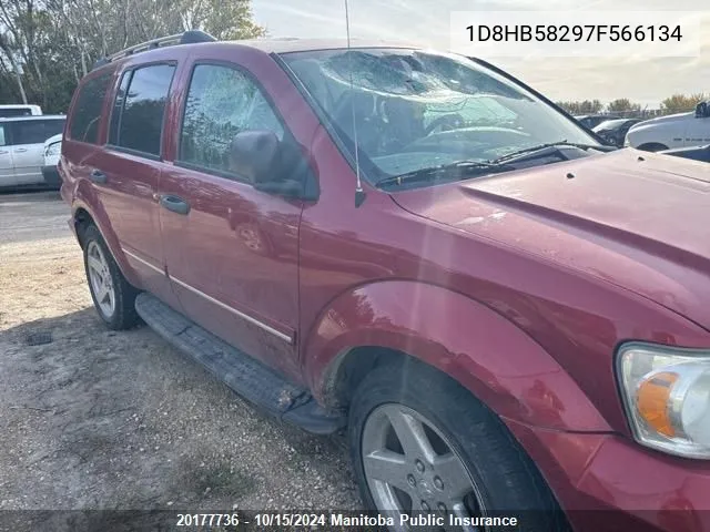 2007 Dodge Durango Limited VIN: 1D8HB58297F566134 Lot: 20177736