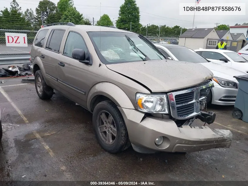 2007 Dodge Durango Slt VIN: 1D8HB48P87F558676 Lot: 39364346