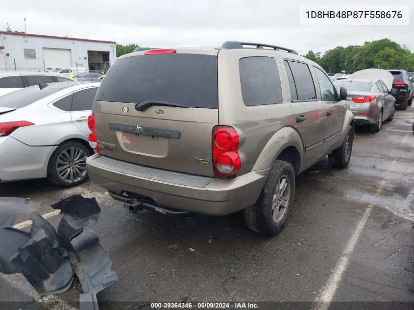 1D8HB48P87F558676 2007 Dodge Durango Slt