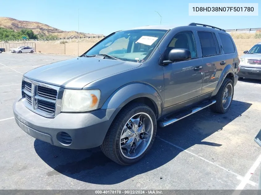 1D8HD38N07F501780 2007 Dodge Durango Sxt