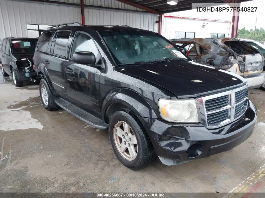 2007 Dodge Durango Slt VIN: 1D8HD48P97F540827 Lot: 40256867